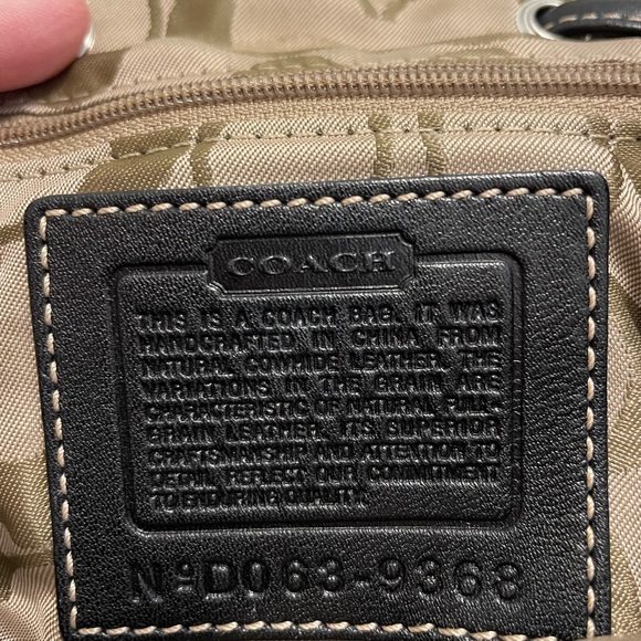 Vintage Coach Black Leather Legacy Backpack 9368 - Picture 5 of 6